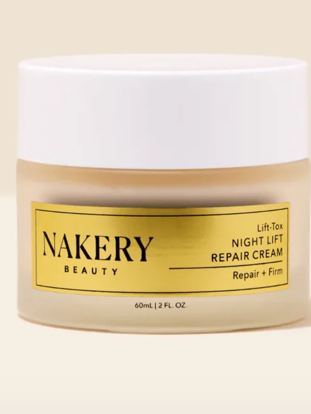 Nakery Beauty Night Lift Repair Cream 60ml - NIB
